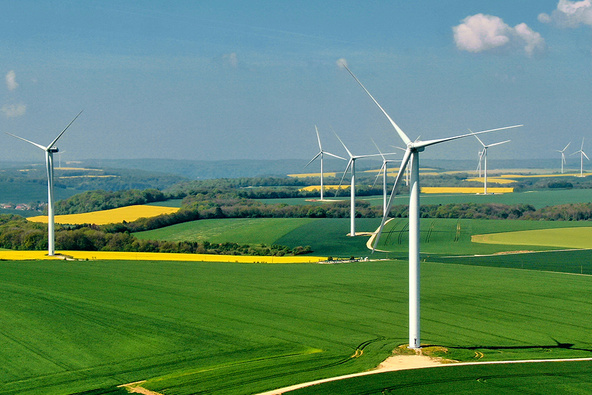 Onshore-Windpark in Frankreich