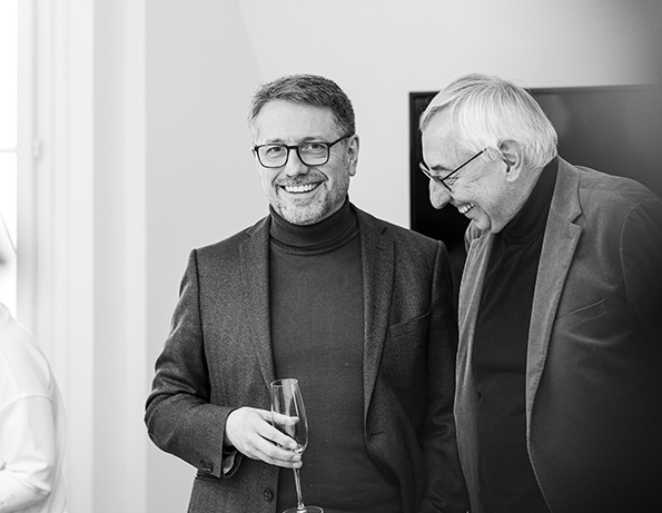 Hans Messmer and Klaus-Peter Sikora in conversation